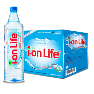 Thùng 12 chai nước ion Life 1,25 lít
